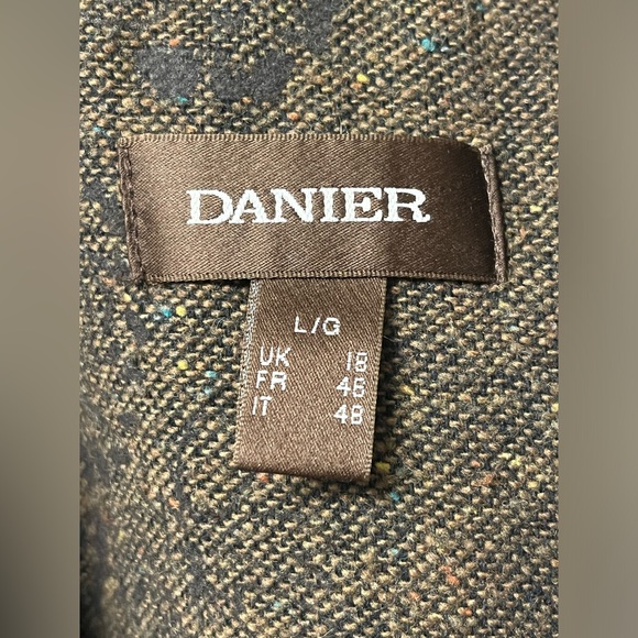 Vintage brown leather biker style jacket size large - Picture 6 of 7